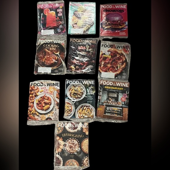 Food & Wine Other - Food & Wine Magazine Lot of 10  Sealed 2022 March thru December Retail :89.90$